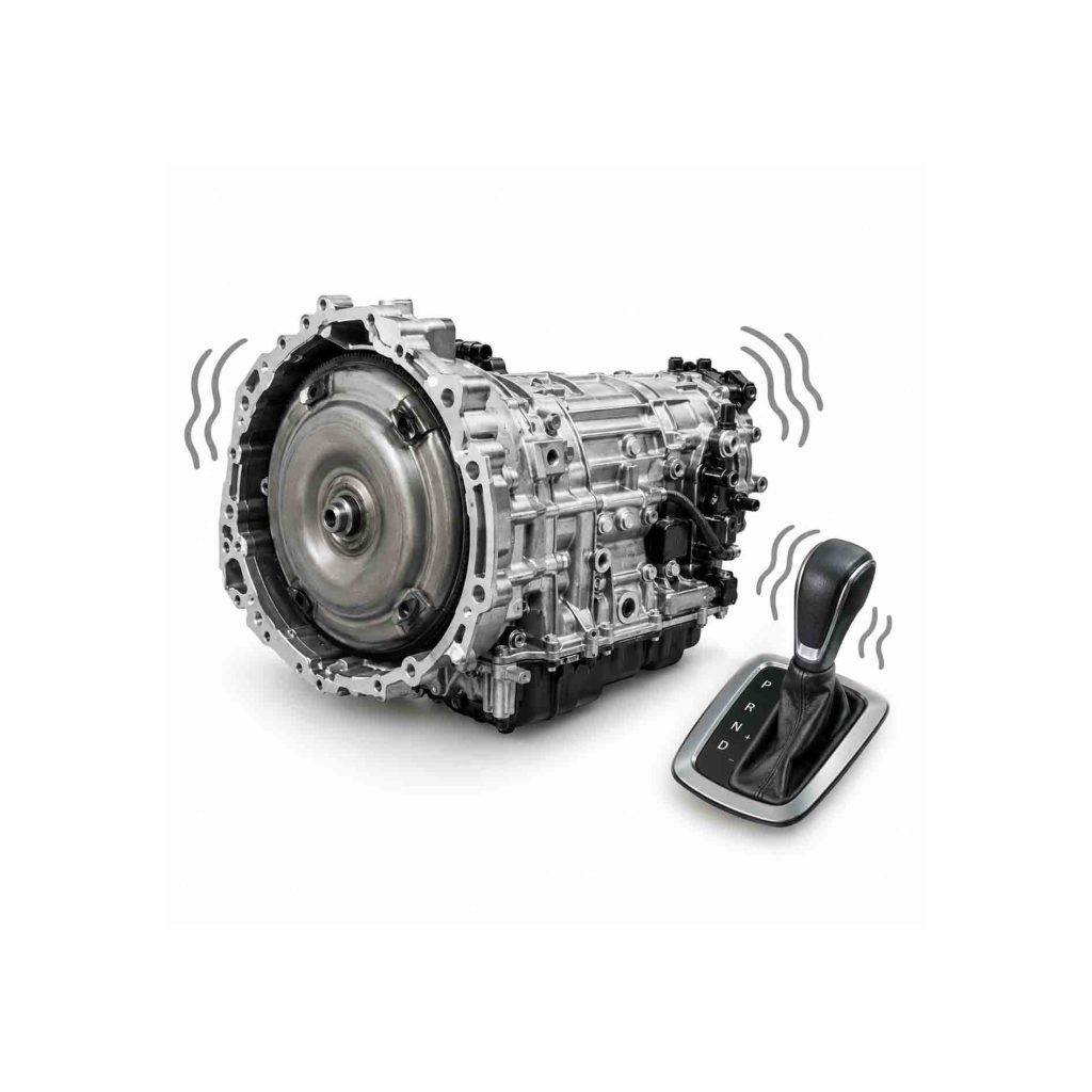 Automatic- transmission- gearbox-with-gear- shifter-showing- vibration-during- gear-shifting